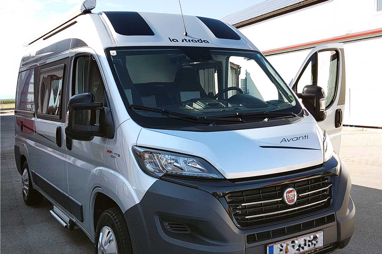 Wohnmobil La Strada aus Salzburg von Hoss mit Keramik versiegelt